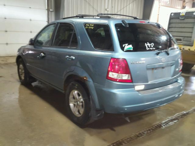 KNDJC733335168992 - 2003 KIA SORENTO EX Mavi foto 3