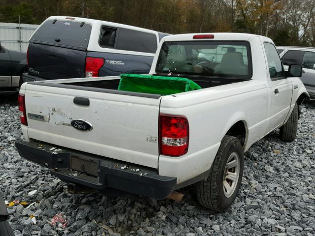 1FTYR10D99PA49087 - 2009 FORD RANGER WHITE photo 4