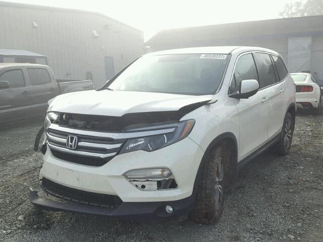 5FNYF6H50GB008079 - 2016 HONDA PILOT EXL WHITE photo 2