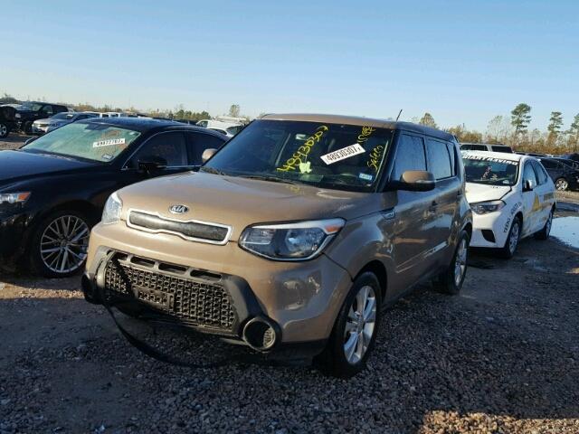 KNDJP3A57E7028534 - 2014 KIA SOUL + BROWN photo 2