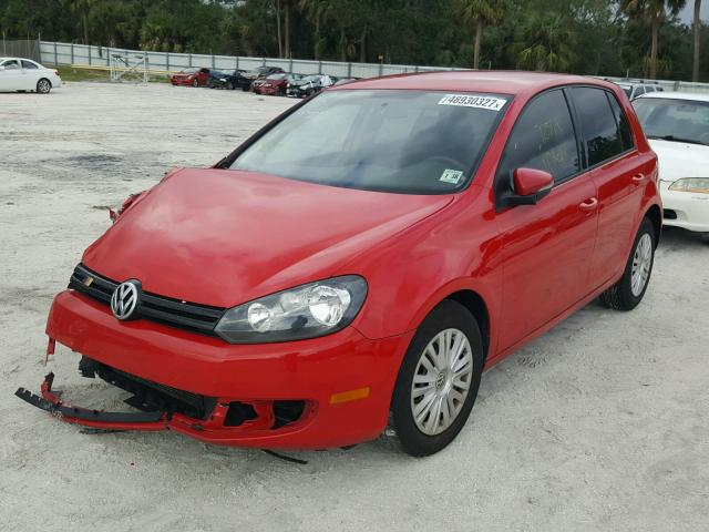 WVWDB7AJ7DW119386 - 2013 VOLKSWAGEN GOLF RED photo 2