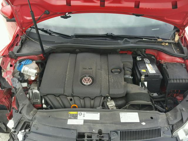 WVWDB7AJ7DW119386 - 2013 VOLKSWAGEN GOLF RED photo 7