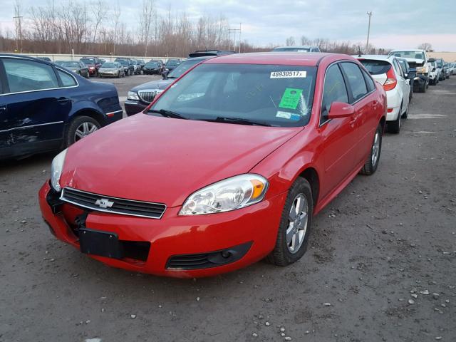 2G1WG5EK7B1222970 - 2011 CHEVROLET IMPALA LT RED photo 2