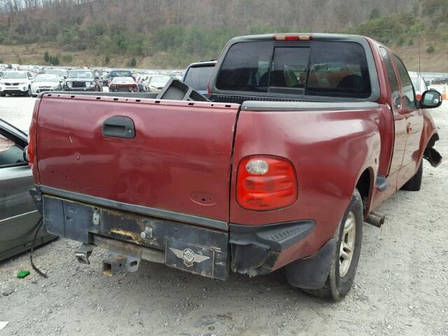 1FTRX07L3YKB23830 - 2000 FORD F150 RED photo 4