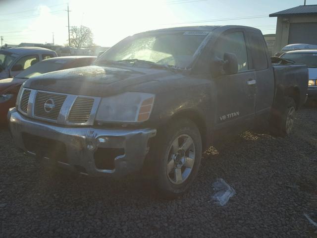 1N6AA06A76N513837 - 2006 NISSAN TITAN XE GRAY photo 2