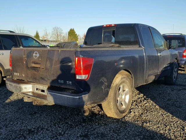 1N6AA06A76N513837 - 2006 NISSAN TITAN XE GRAY photo 4