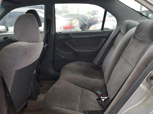 2HGEJ6610YH541645 - 2000 HONDA CIVIC BASE SILVER photo 6