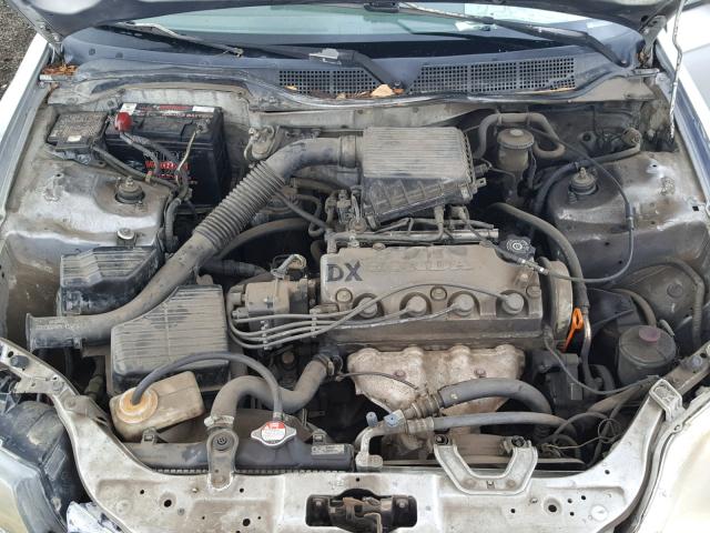 2HGEJ6610YH541645 - 2000 HONDA CIVIC BASE SILVER photo 7