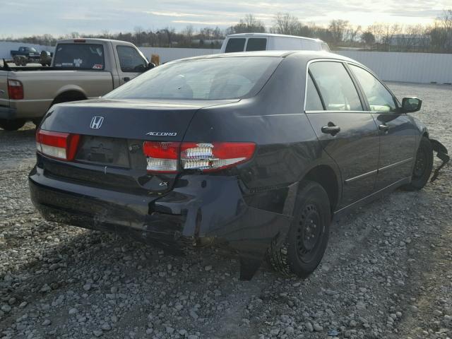 1HGCM55304A160186 - 2004 HONDA ACCORD LX BLACK photo 4