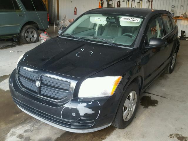 1B3HB28B27D296965 - 2007 DODGE CALIBER BLACK photo 2