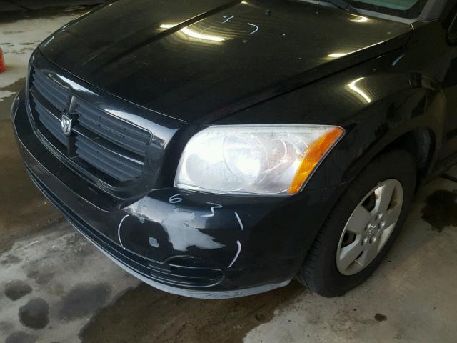 1B3HB28B27D296965 - 2007 DODGE CALIBER BLACK photo 9