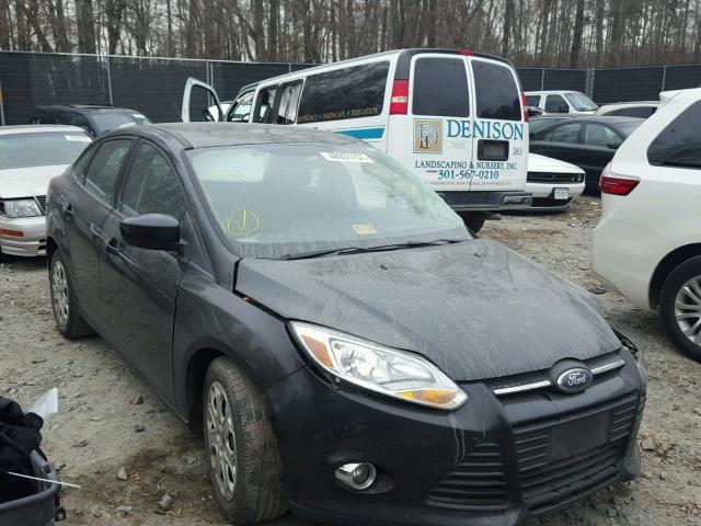 1FAHP3F25CL462961 - 2012 FORD FOCUS SE BLACK photo 1