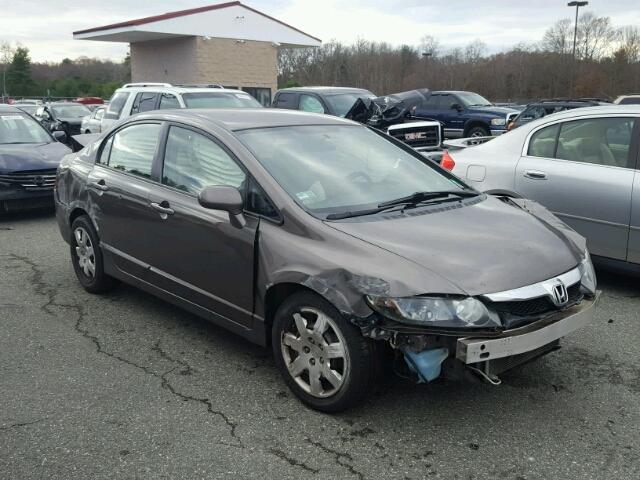 2HGFA16539H543689 - 2009 HONDA CIVIC LX GRAY photo 1