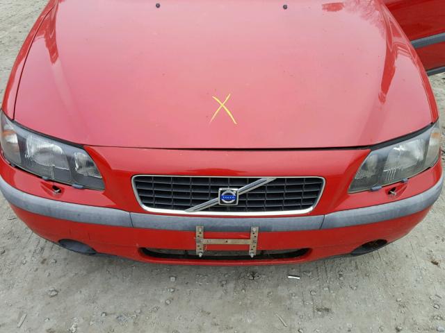 YV1RS61R122105245 - 2002 VOLVO S60 RED photo 7