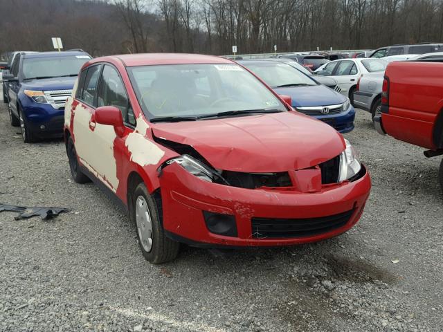 3N1BC13E87L381934 - 2007 NISSAN VERSA S RED photo 1