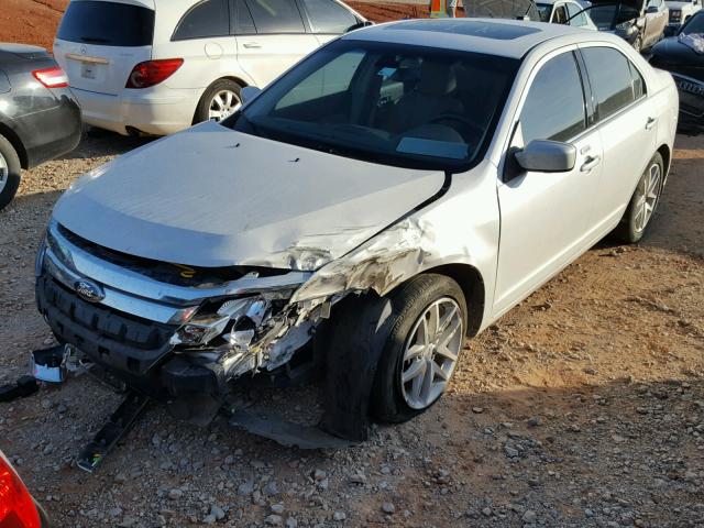 3FAHP0JA9CR393240 - 2012 FORD FUSION SEL WHITE photo 2