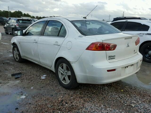 JA3AU26U98U039025 - 2008 MITSUBISHI LANCER ES WHITE photo 3