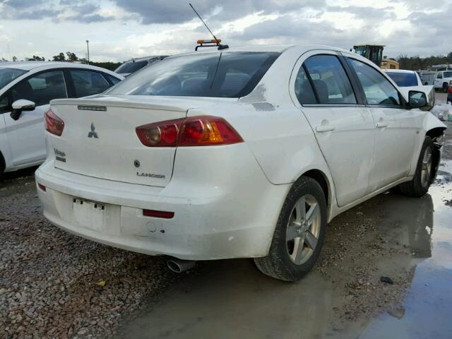 JA3AU26U98U039025 - 2008 MITSUBISHI LANCER ES WHITE photo 4