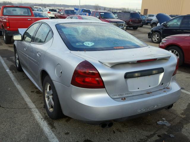 2G2WS522241125273 - 2004 PONTIAC GRAND PRIX SILVER photo 3