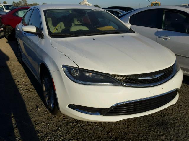 1C3CCCAB9FN528626 - 2015 CHRYSLER 200 LIMITE WHITE photo 1