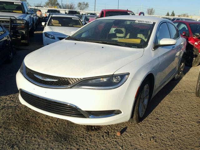 1C3CCCAB9FN528626 - 2015 CHRYSLER 200 LIMITE WHITE photo 2