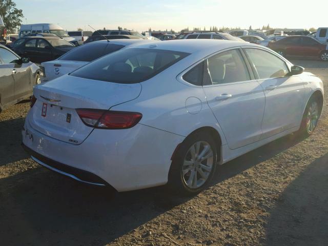 1C3CCCAB9FN528626 - 2015 CHRYSLER 200 LIMITE WHITE photo 4