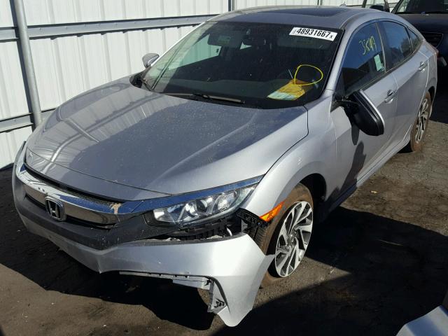 2HGFC2F75HH513108 - 2017 HONDA CIVIC EX SILVER photo 2