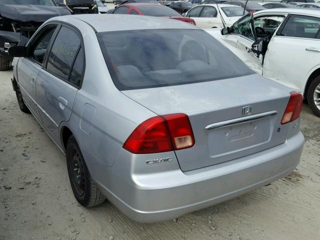 2HGES16562H547038 - 2002 HONDA CIVIC LX SILVER photo 3