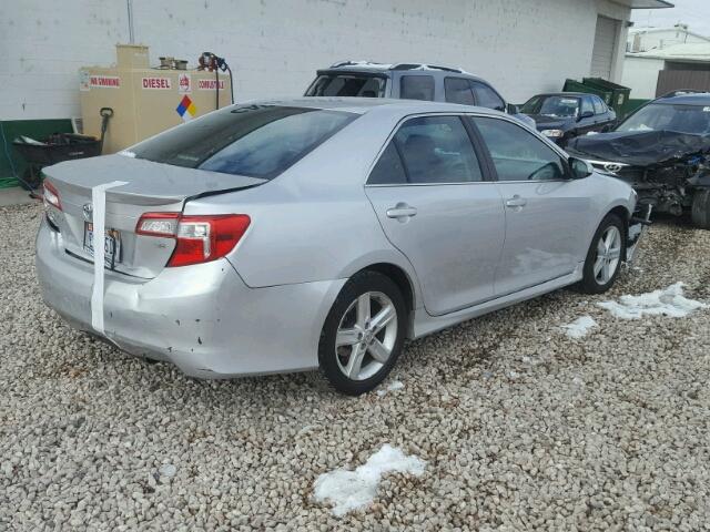 4T1BF1FK2EU334323 - 2014 TOYOTA CAMRY L SILVER photo 4