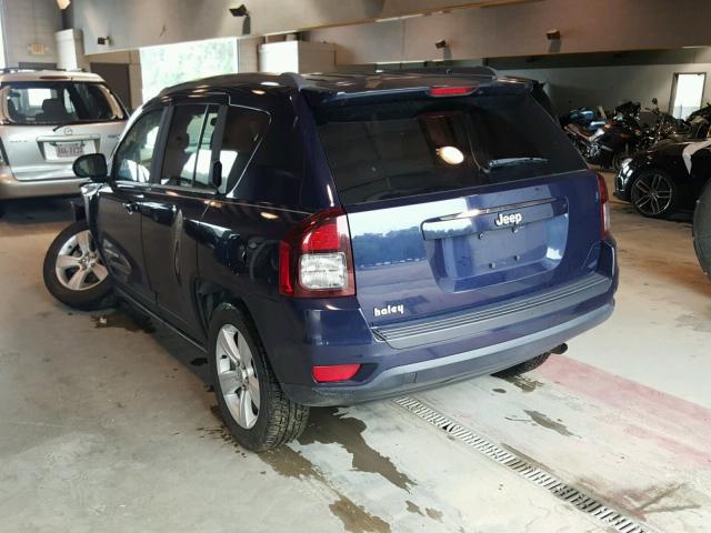 1C4NJCBA2ED642374 - 2014 JEEP COMPASS SP 蓝色 照片 3