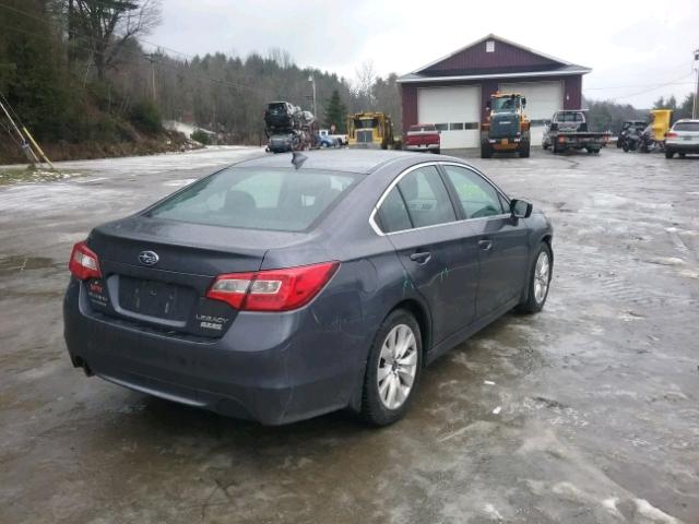 4S3BNAC64G3008949 - 2016 SUBARU LEGACY 2.5 GRAY photo 4