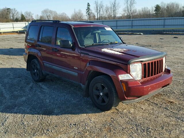 1J8GN28K39W516597 - 2009 JEEP LIBERTY SP RED photo 1