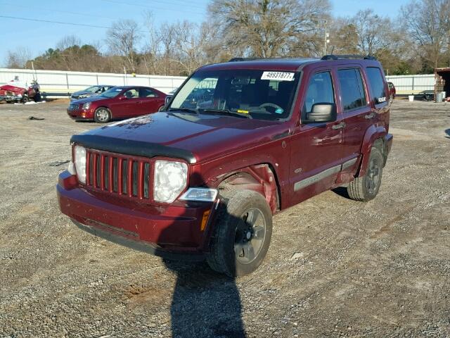 1J8GN28K39W516597 - 2009 JEEP LIBERTY SP RED photo 2