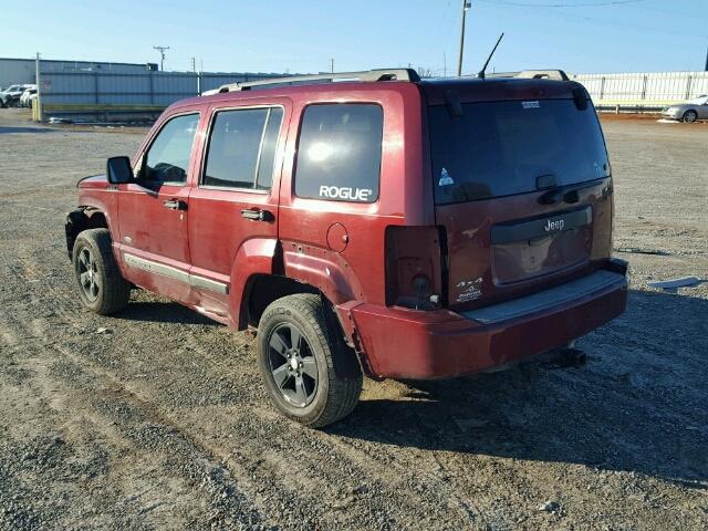 1J8GN28K39W516597 - 2009 JEEP LIBERTY SP RED photo 3