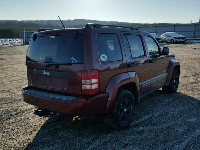 1J8GN28K39W516597 - 2009 JEEP LIBERTY SP RED photo 4