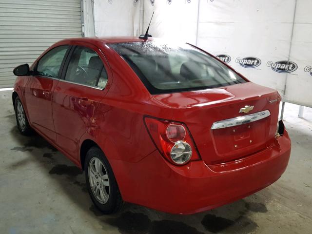 1G1JC5SH5D4228059 - 2013 CHEVROLET SONIC LT RED photo 3