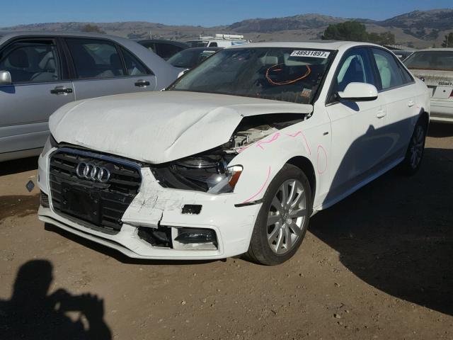 WAUAFAFL7FN026484 - 2015 AUDI A4 PREMIUM WHITE photo 2