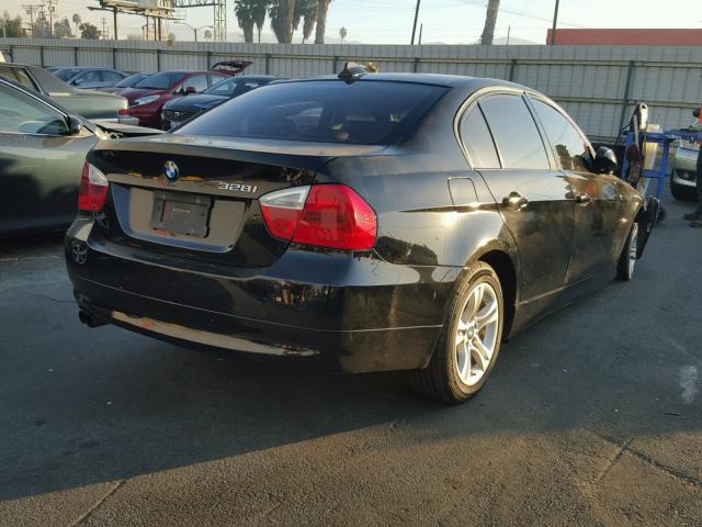 WBAVA37548NL51396 - 2008 BMW 328 I BLACK photo 4