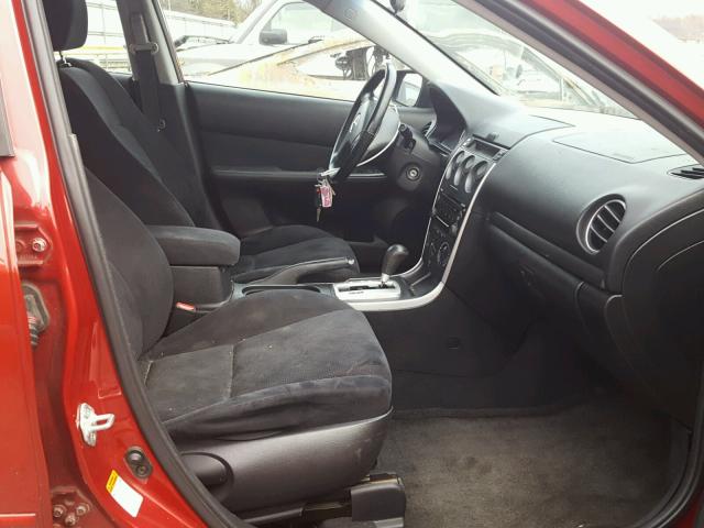 1YVHP80C475M19905 - 2007 MAZDA 6 I RED photo 5