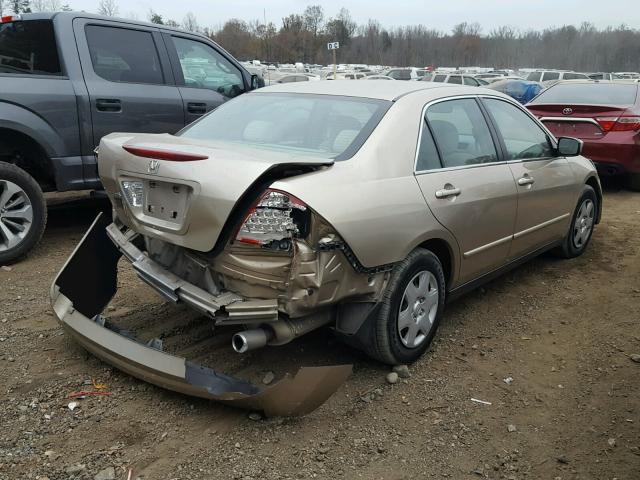 1HGCM56446A053829 - 2006 HONDA ACCORD LX GOLD photo 4