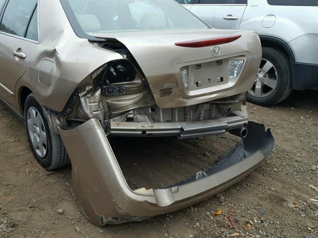 1HGCM56446A053829 - 2006 HONDA ACCORD LX GOLD photo 9