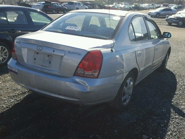 KMHDN46D36U378167 - 2006 HYUNDAI ELANTRA GL SILVER photo 4