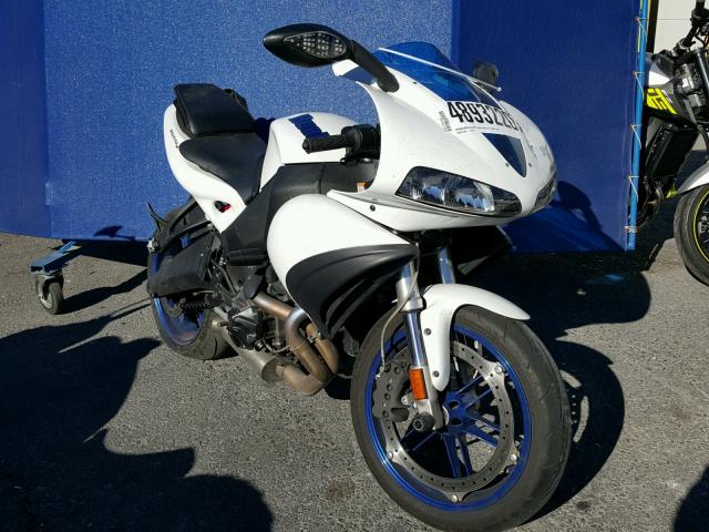 4MZHL04D993B00308 - 2009 BUELL 1125 R WHITE photo 1