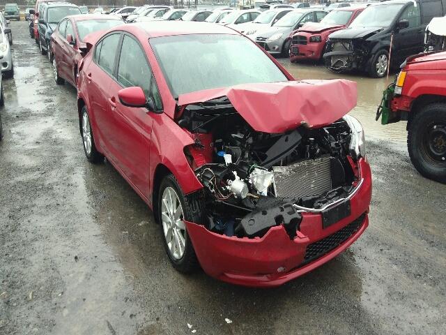 KNAFX4A69G5491419 - 2016 KIA FORTE LX RED photo 1