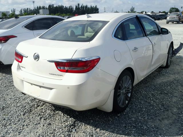 1G4PS5SKXD4205713 - 2013 BUICK VERANO WHITE photo 4