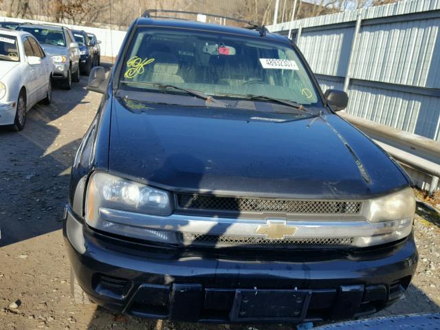 1GNDT13S162177138 - 2006 CHEVROLET TRAILBLAZE BLACK photo 9