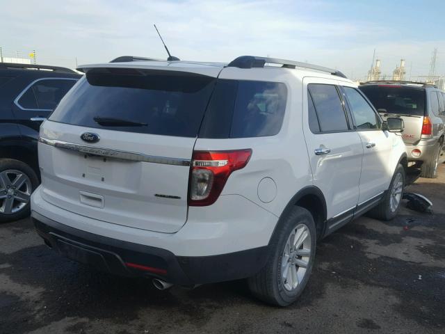 1FM5K7D81EGB53599 - 2014 FORD EXPLORER X WHITE photo 4