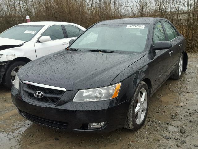 5NPEU46F06H108692 - 2006 HYUNDAI SONATA GLS BLACK photo 2