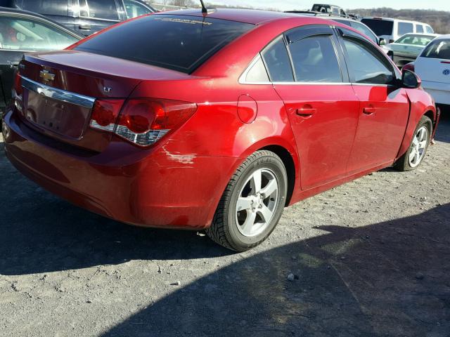 1G1PF5SC7C7403575 - 2012 CHEVROLET CRUZE LT RED photo 4