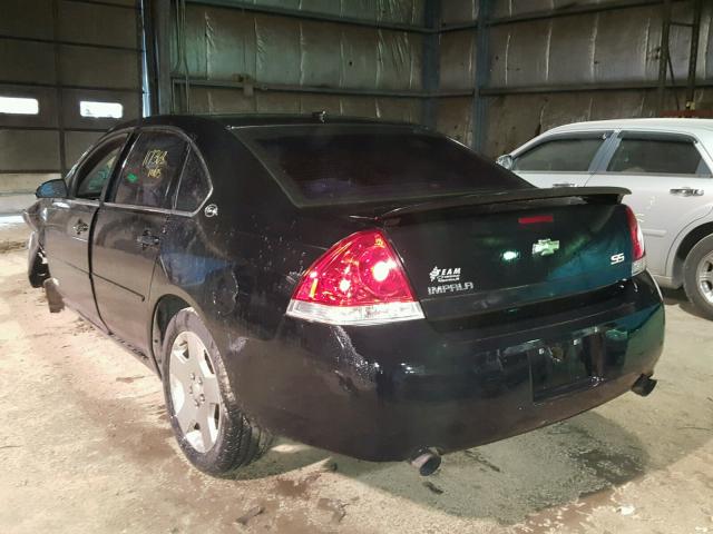 2G1WD58C369225613 - 2006 CHEVROLET IMPALA SUP BLACK photo 3